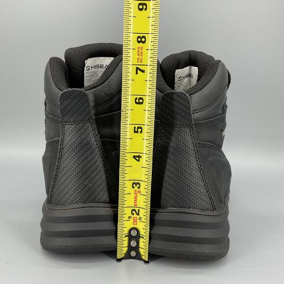 Hisea Men’s Waterproof Composite Toe Work Boots Black Size 9M - Picture 4 of 10